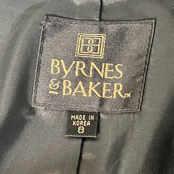 Byrnes & Baker Womens Size 8 Vintage Leather Mini Skirt Grunge Witchy - Picture 3 of 6